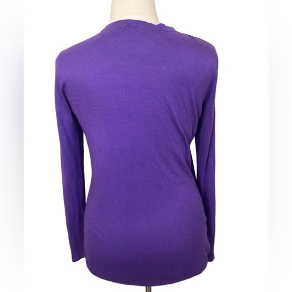 🤑 CLEARANCE🤑 Silk Blend V Neck Long Sleeve tunic sweater - Picture 3 of 7